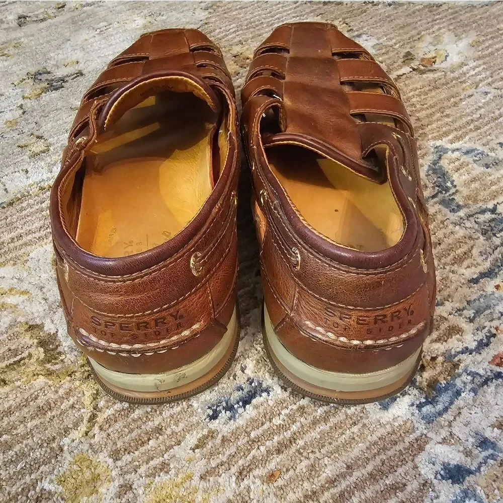 Sperry top sider gold cup, sz 12 sandals,  great condition